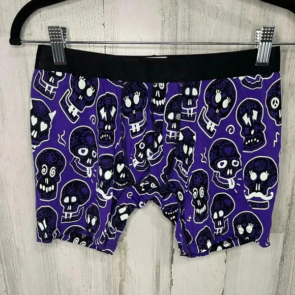 MeUndies mens boxer brief size medium Purple‎ glow in the dark *5 for $40 NWOT - Picture 1 of 4